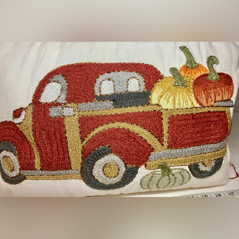 The Prairie by Rachel Ashwell Fall Harvest Pumpkin Decor Throw Pillow Cover - Picture 4 of 7